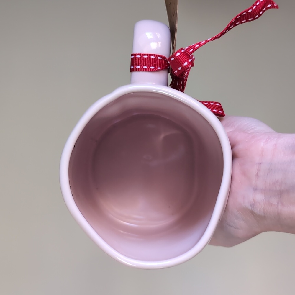 ❌SOLD❌Rae Dunn OH SNAP Gingerbread Man Mug, Pinkmas Mug with Snowflake Design ❄️ - Picture 4 of 5